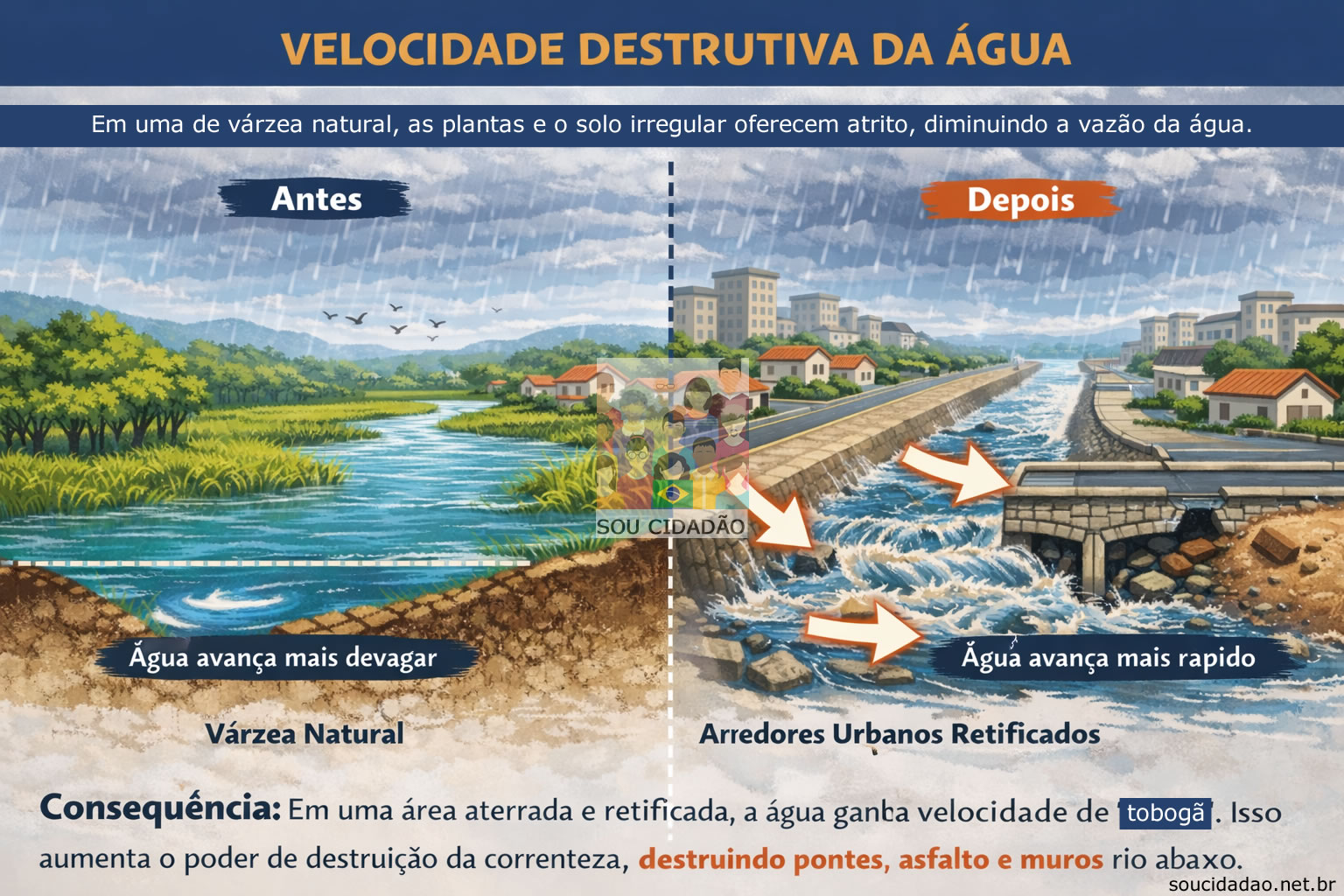 Velocidade Destrutiva da Água